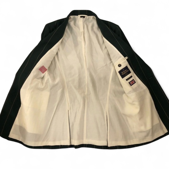 VIVIENNE WESTWOOD HENRY GREEN PINSTRIPE BLAZER - Picture 3 of 8